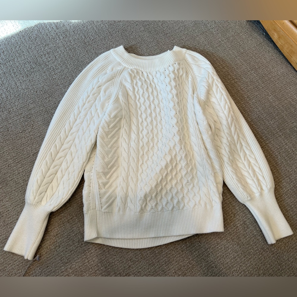Women's White Knit Sweater
